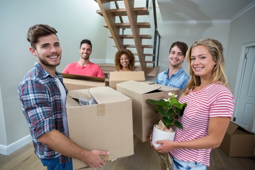 Man with van service helping with a residential move in Belsizepark