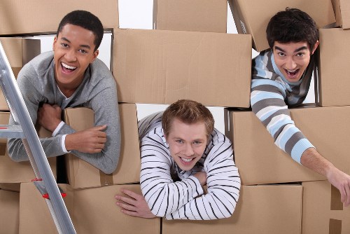 Boxes and moving preparation for Belsize Park removals