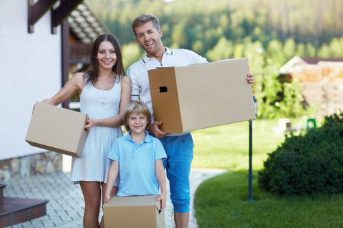 Unpacking service in a Belsize Park home