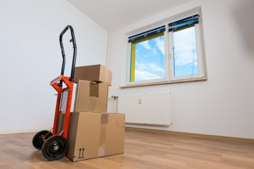 House removal team handling a local move near Belsizepark
