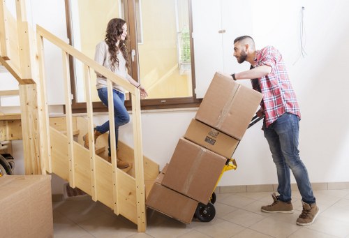 Moving team assessing a service issue report