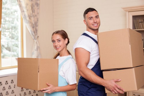 Local removals team handling commercial move logistics in Belsizepark