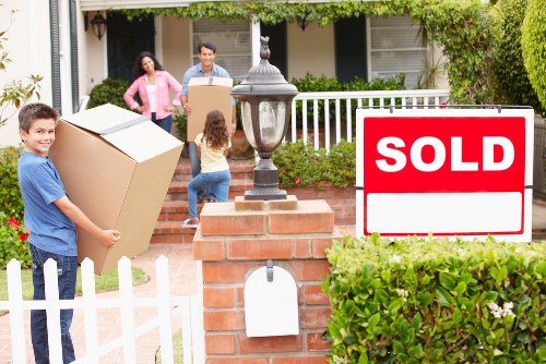 Careful transport of boxes and household items in North London