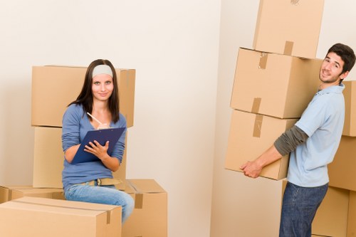Safe handling of household items during a Belsizepark removal service